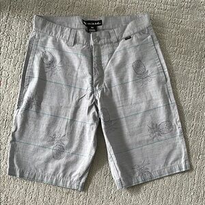 Travis Mathew Gray Flat Front Shorts Lightweight Casual